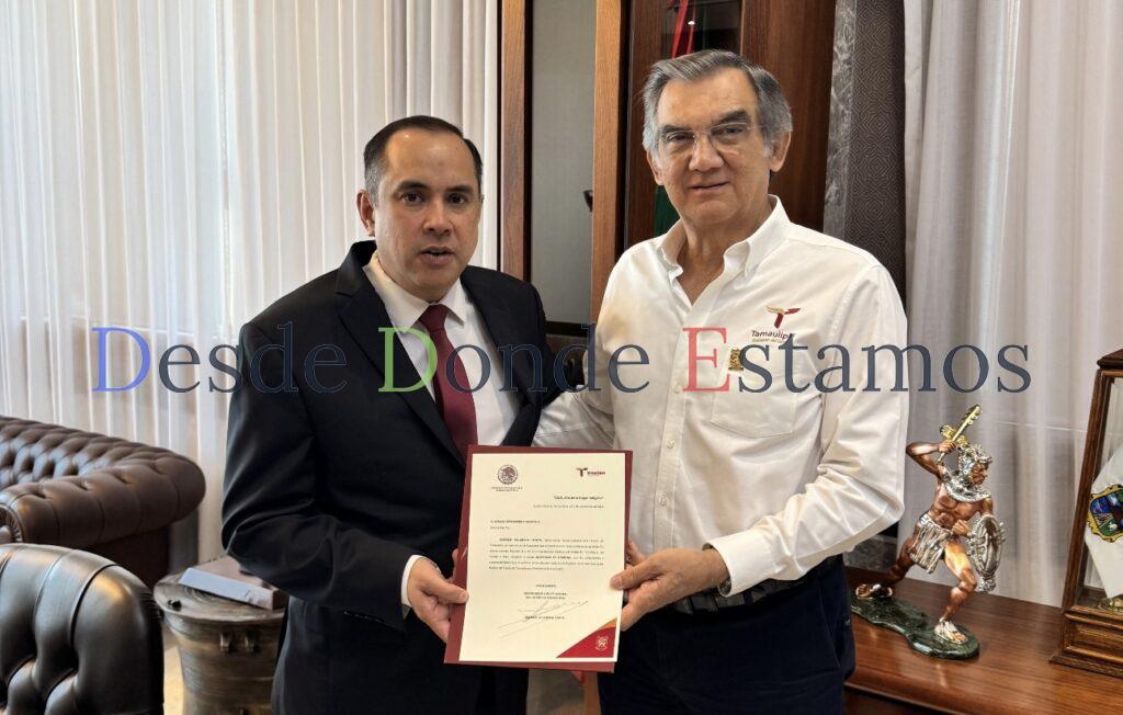 Designa gobernador Américo Villarreal Anaya a nuevo secretario de Finanzas