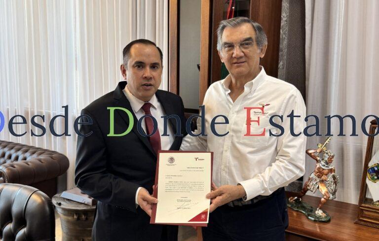 Designa gobernador Américo Villarreal Anaya a nuevo secretario de Finanzas