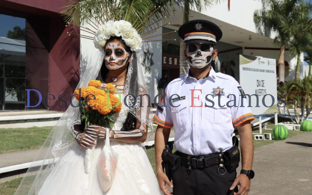 Celebra SSPT el Día de Muertos con concurso de catrinas y catrines