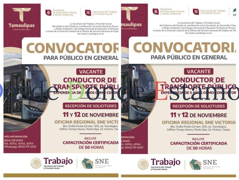 Busca STPS operadores de camiones de transporte público