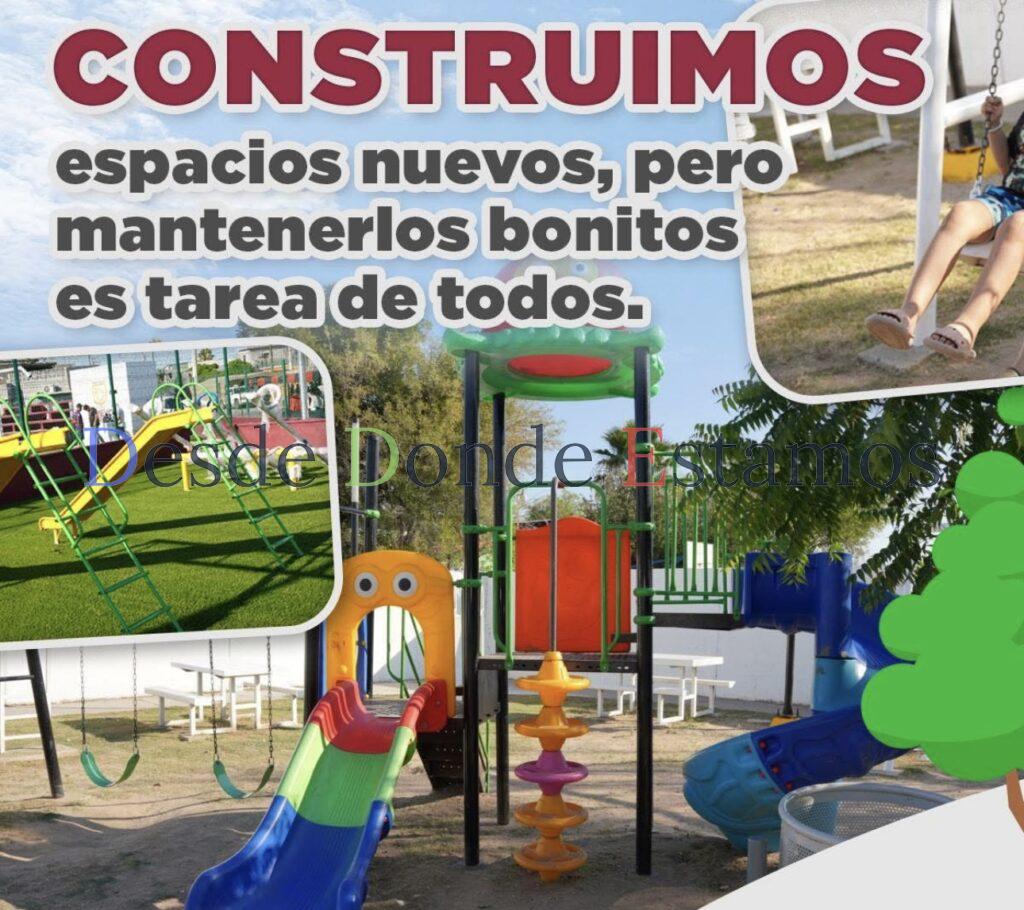 Mantiene Municipio parques limpios