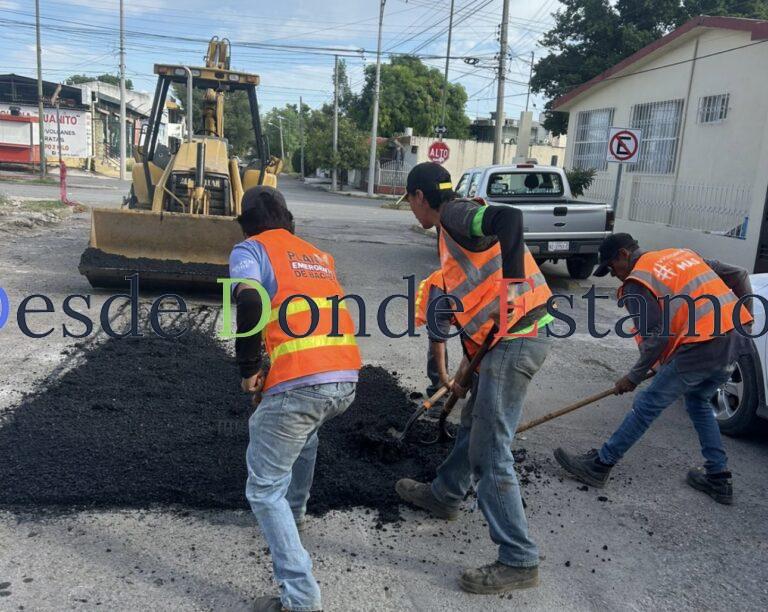 Aplica Municipio plan de bacheo en fin de semana