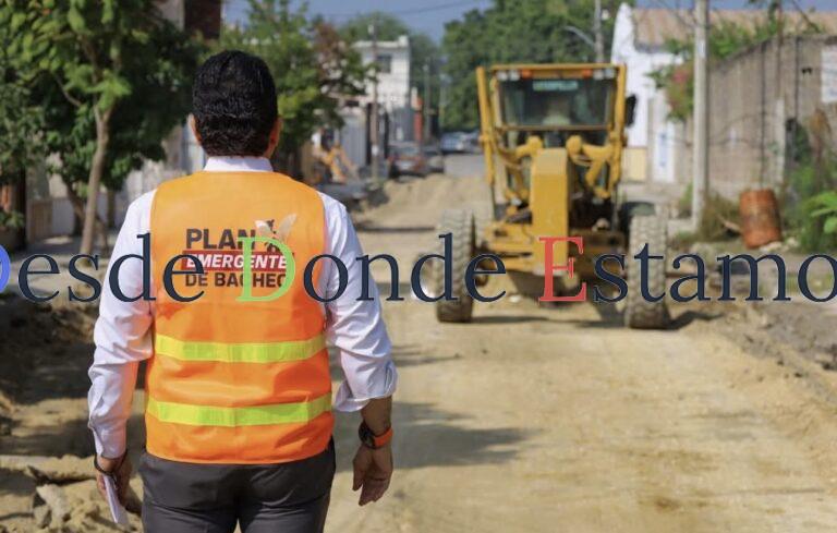 Atiende plan emergente de bacheo calles del centro de Victoria