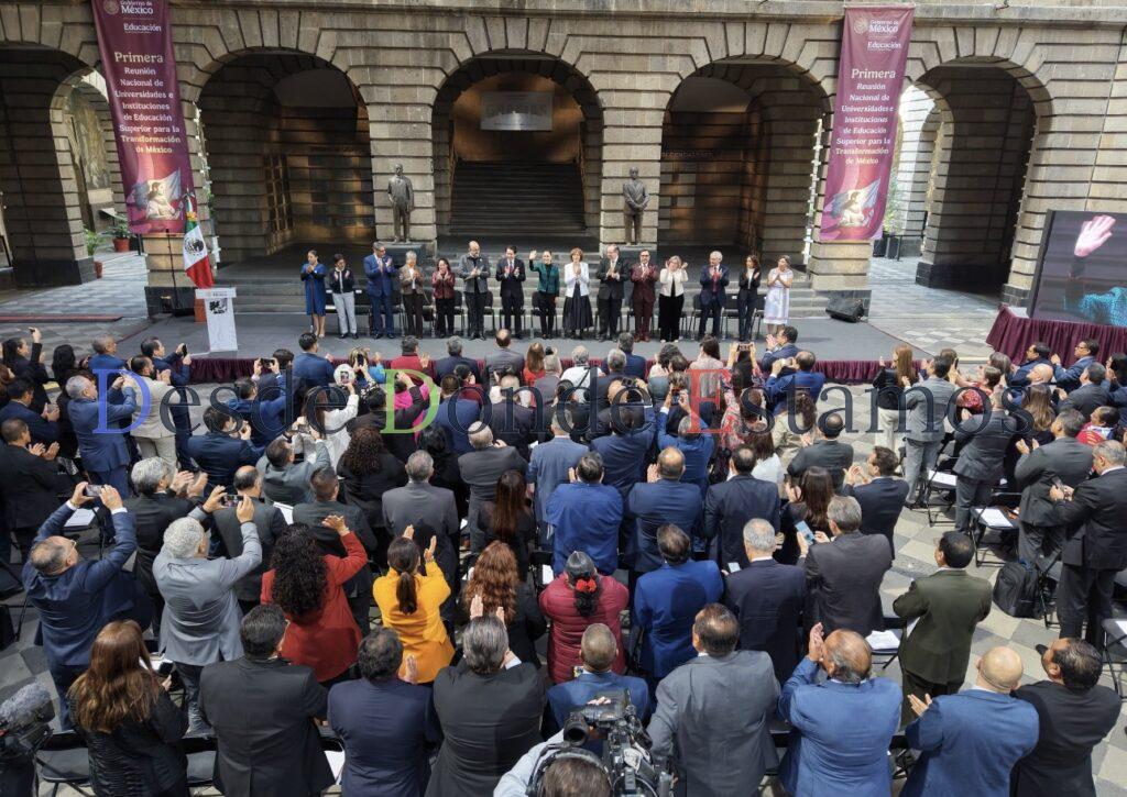 Rector de la UAT asiste a reunión de universidades con Claudia Sheinbaum