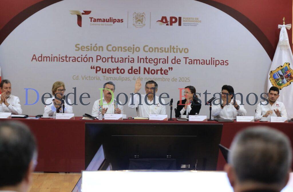Reafirma Américo apoyo al Puerto del Norte; será Tamaulipas principal frontera marítima del país