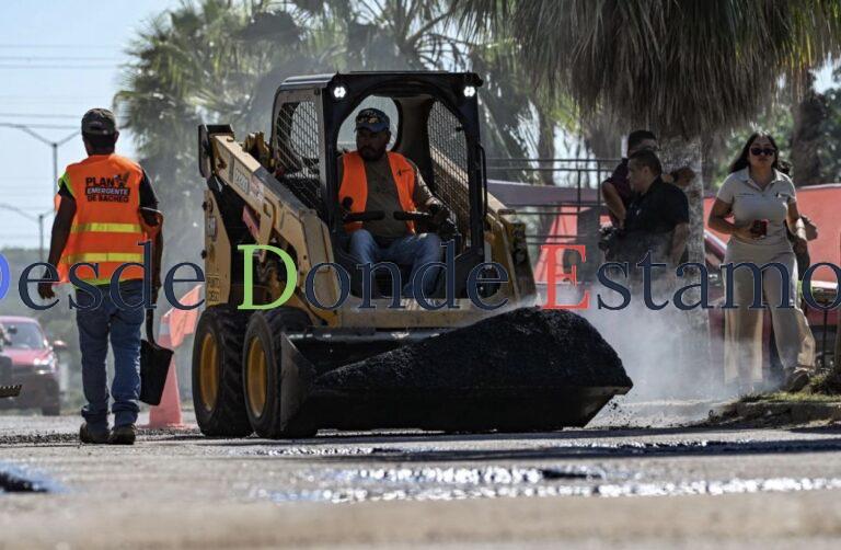 Bachea y recupera Municipio movilidad de calle 19 Mier y Terán
