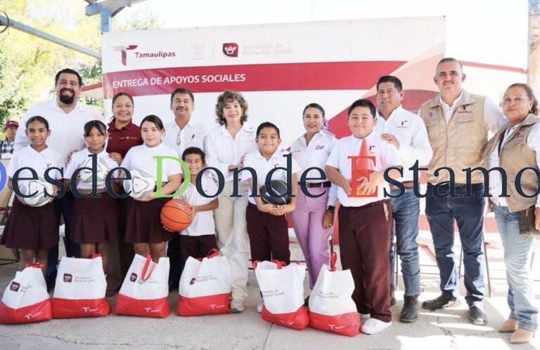 Lleva SEBIEN apoyos sociales a Méndez