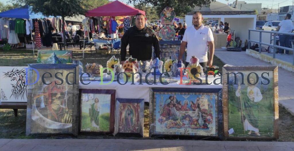 Feria de emprendedores con venta de artesanías