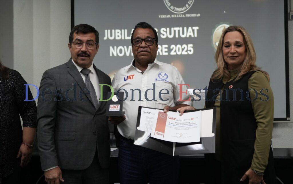 Preside rector homenaje al personal jubilado del SUTUAT