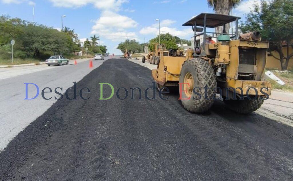 Repara Municipio 1,850 m2 más de carpeta asfáltica