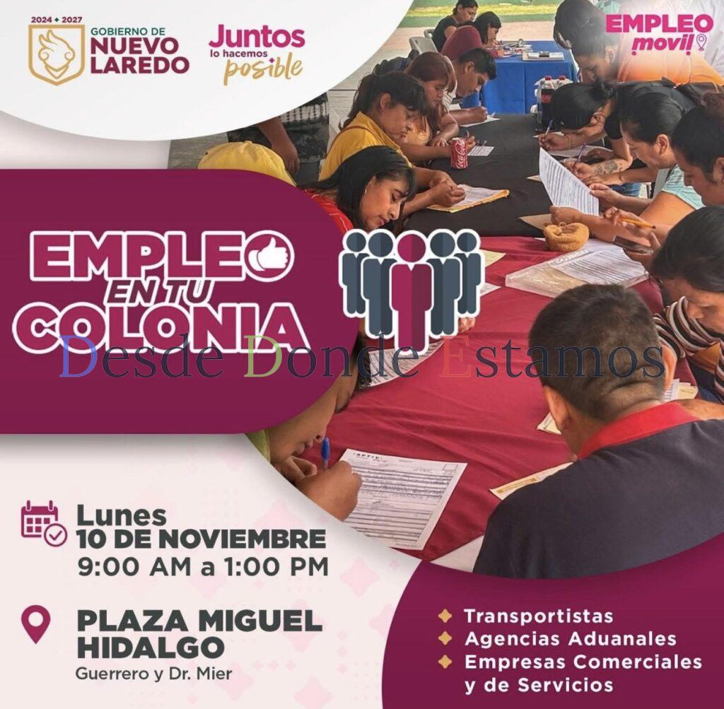 Invitan a participar en “Empleo en tu colonia”