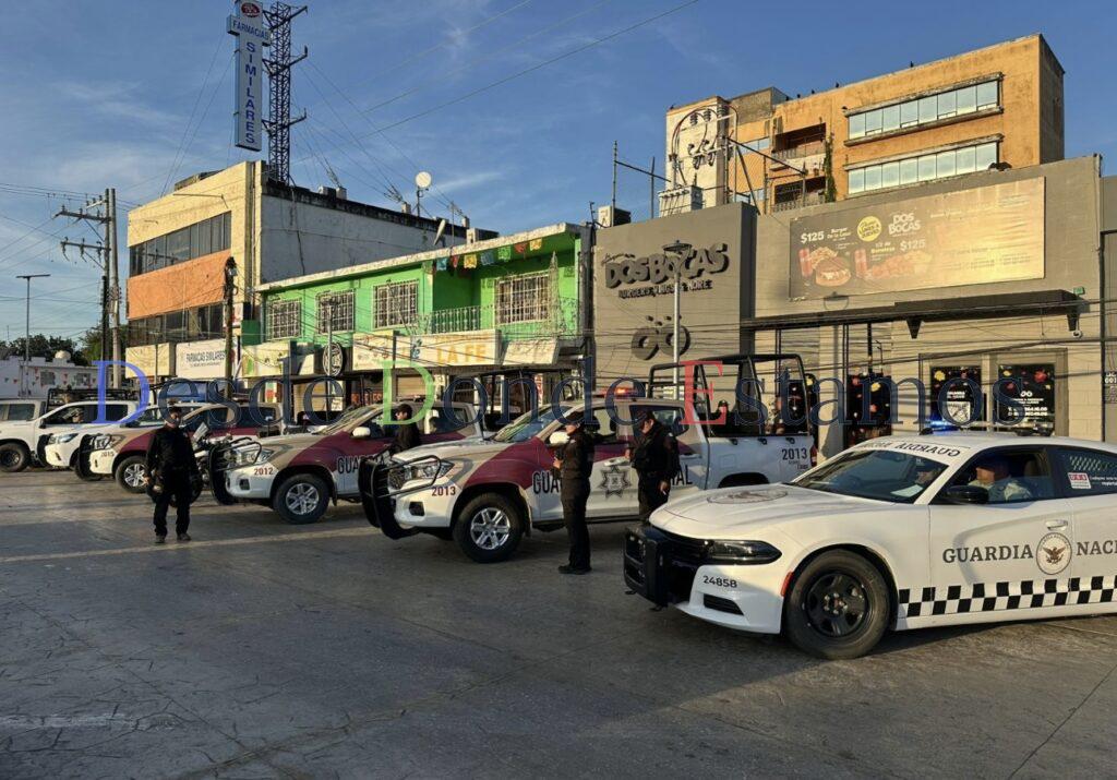 Presente Guardia Estatal en arranque de El Buen Fin 2025 en la zona sur