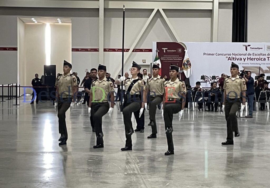 Celebran Concurso Nacional de Bandas de Guerra y Escoltas de Bandera