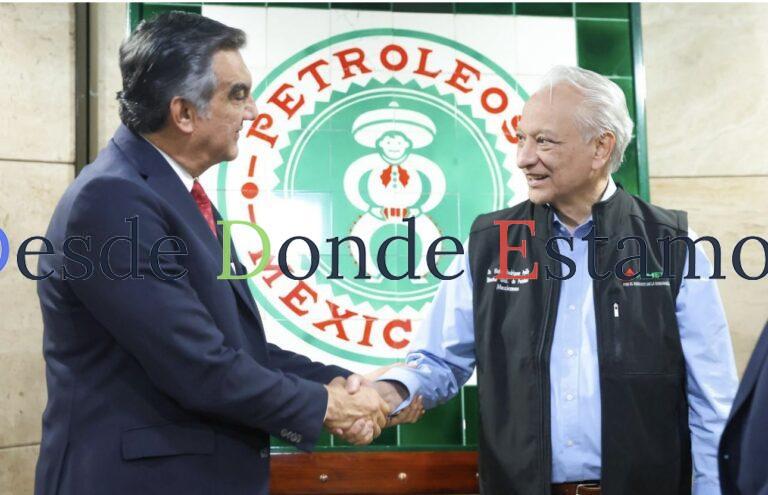 Revisan Américo Villarreal y director de Pemex proyectos estratégicos para Tamaulipas