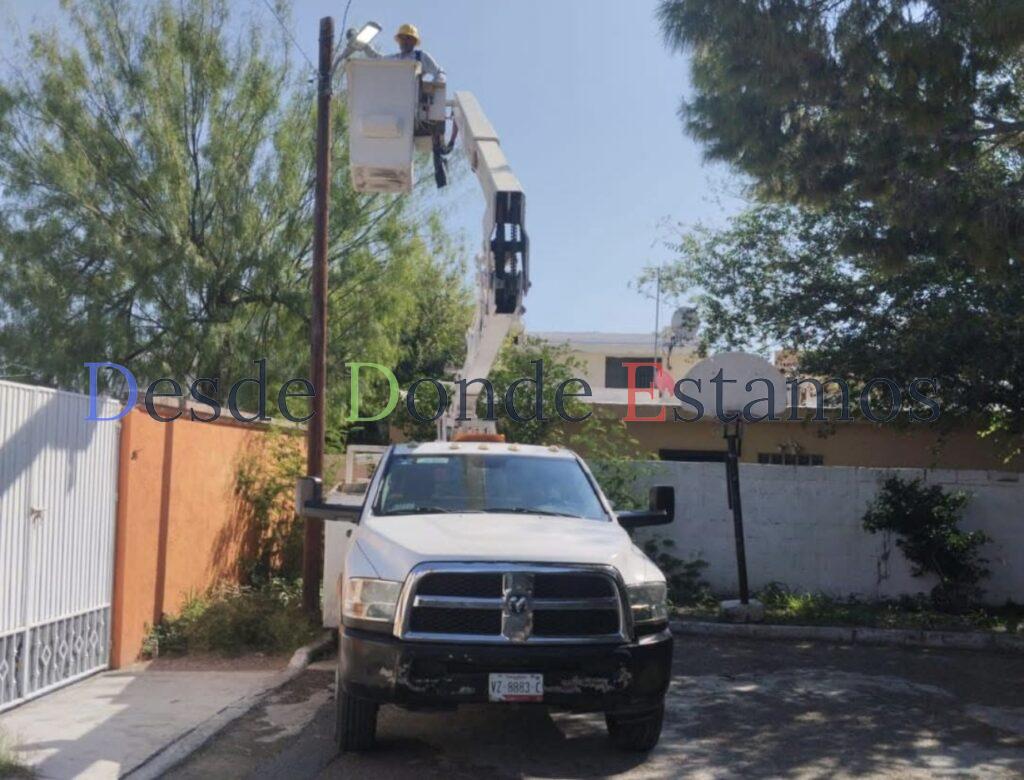 Mantienen rehabilitación de red de alumbrado público