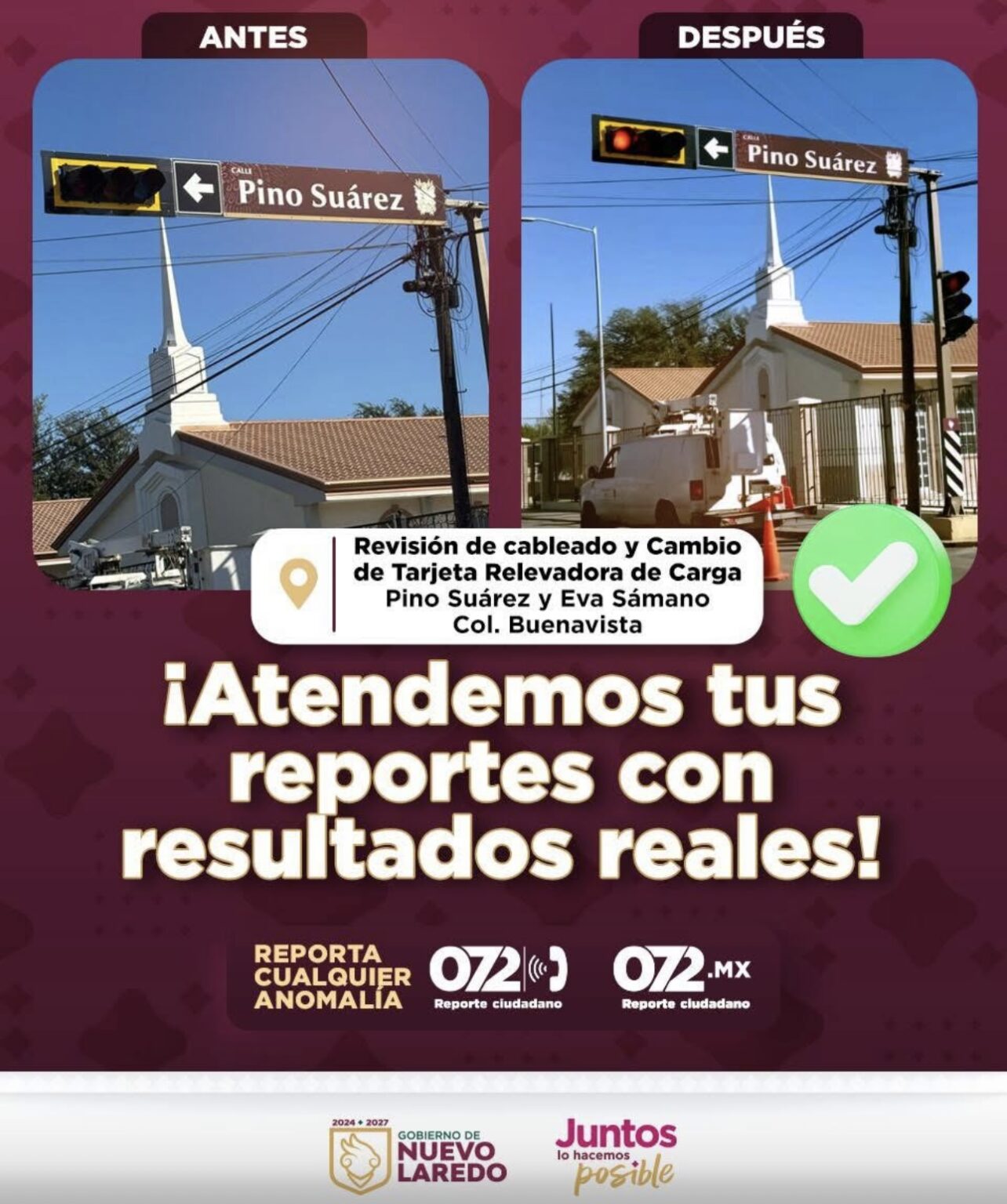 Mejoran movilidad y seguridad atendiendo reportes ciudadanos