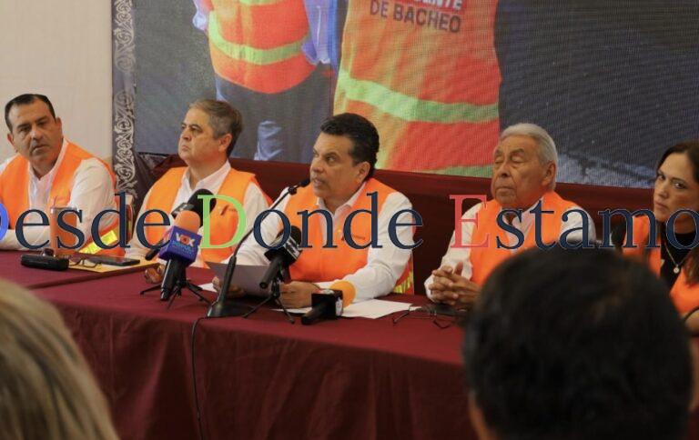 Se destinará en 2026 inversión mensual para plan de bacheo