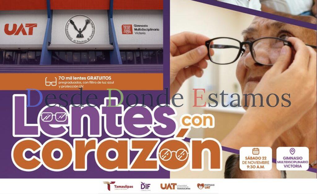 Anuncia la UAT jornada de entrega gratuita de 70 mil lentes