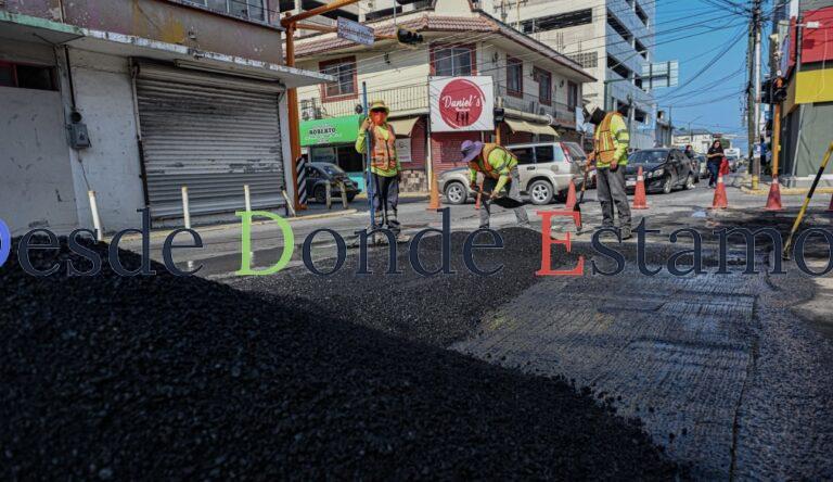 Plan Emergente de Bacheo supera los 15 mil m2 de asfalto rehabilitado