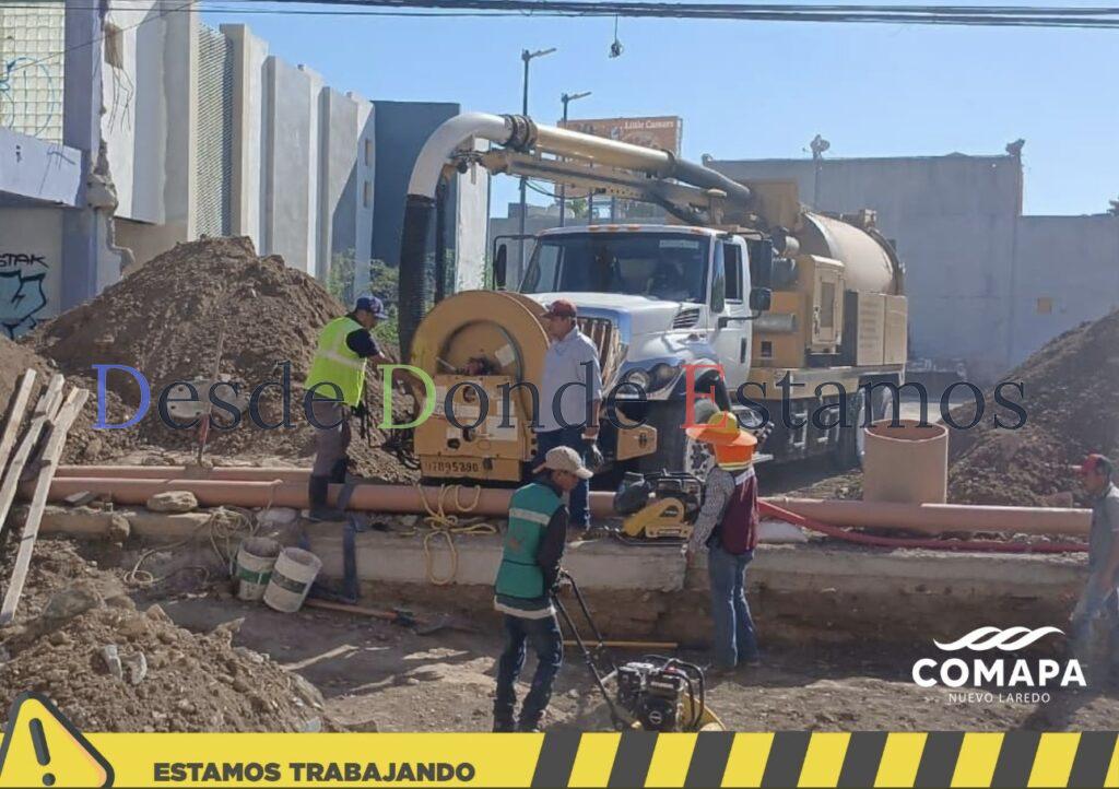 Avanza COMAPA en trabajos de rehabilitación de Colector Anáhuac