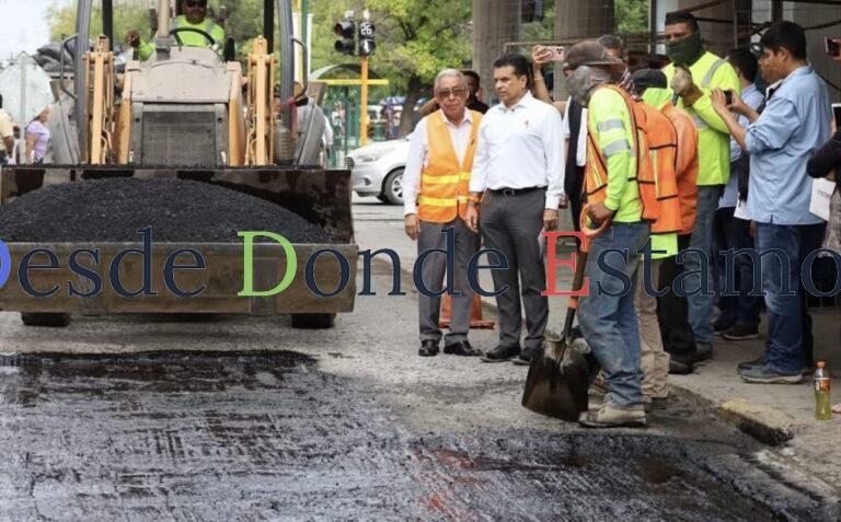 Supervisa Gattàs trabajos de bacheo