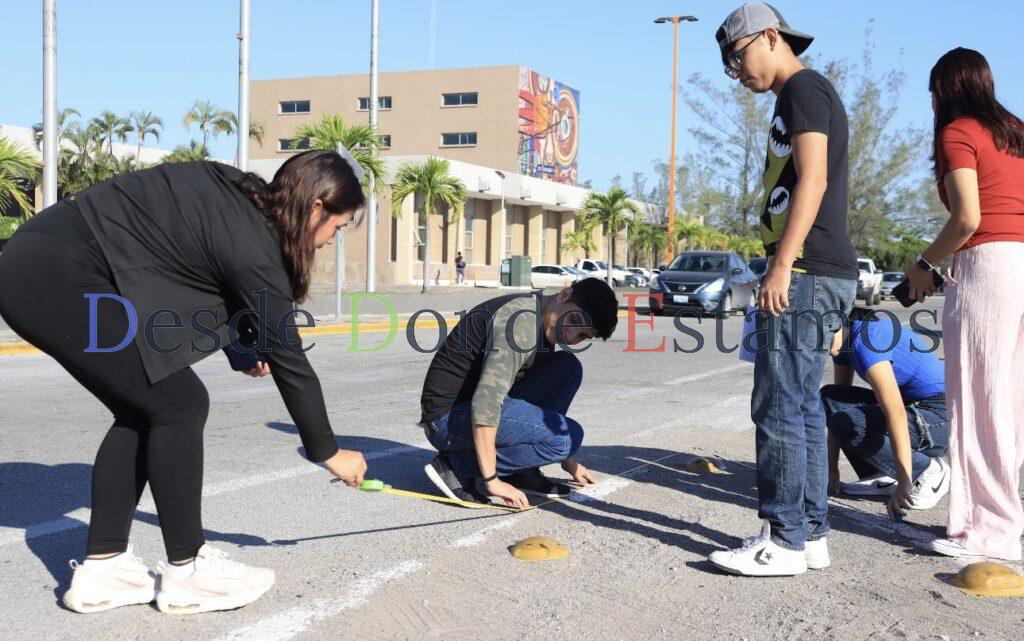 Con visión humanista estudiantes de la UAT transforman cruces peatonales