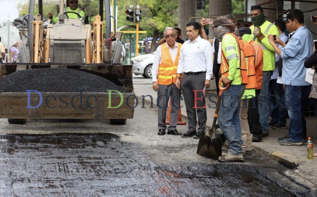 Intensifican bacheo en zona centro de Victoria