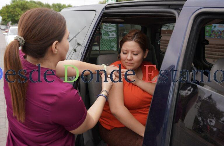 Exitosa jornada de vacunación derive thru en Nuevo Laredo