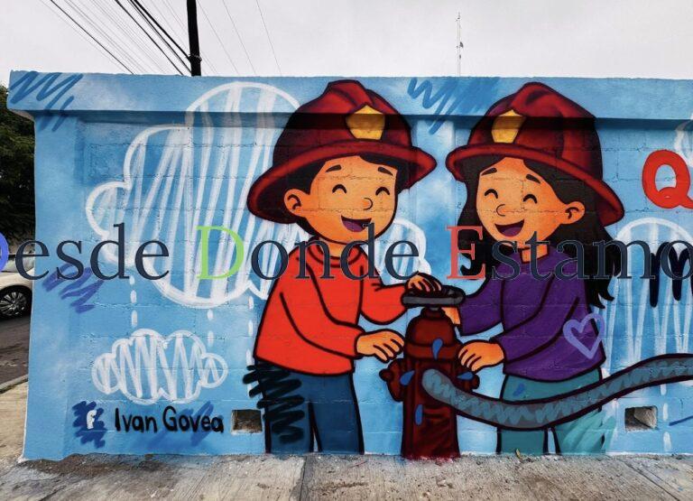 Promueve Dirección de Protección Civil cultura y murales