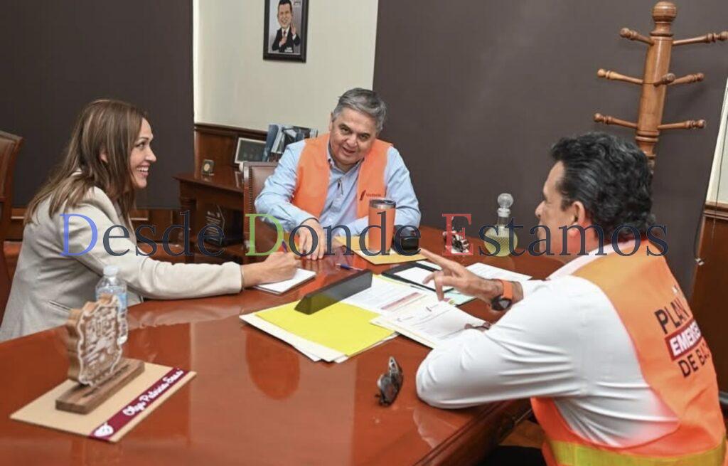 Sostiene Lalo Gattás reunión con Tesorero y Gerente de COMAPA