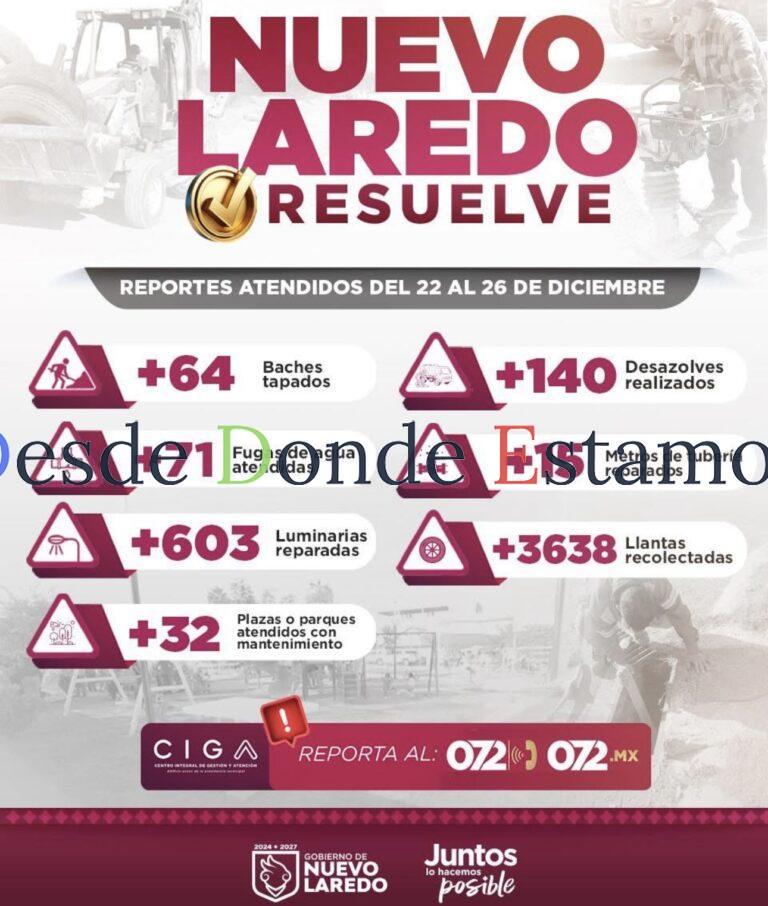 Atiende Municipio reportes ciudadanos durante fin de año