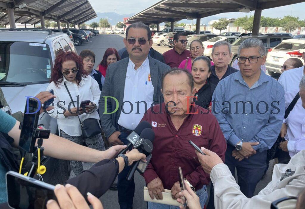 Protestan trabajadores de Salud