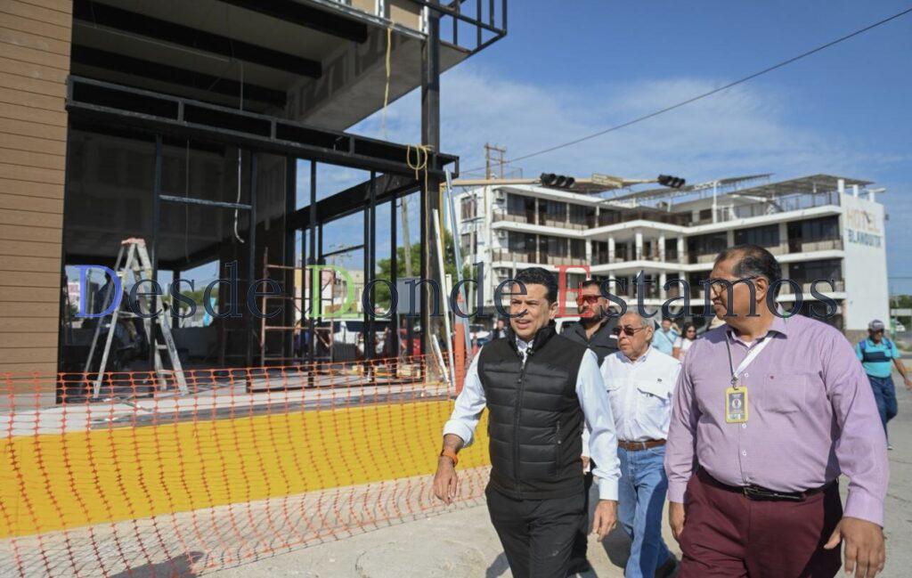 Supervisa alcalde avance de remodelación de central de autobuses de Victoria