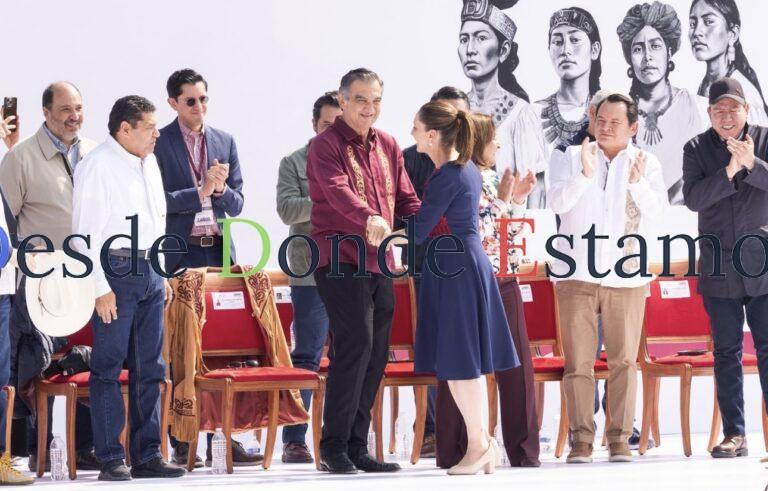 Acompaña Américo a la presidenta Sheinbaum en celebración de 7 años de la 4T