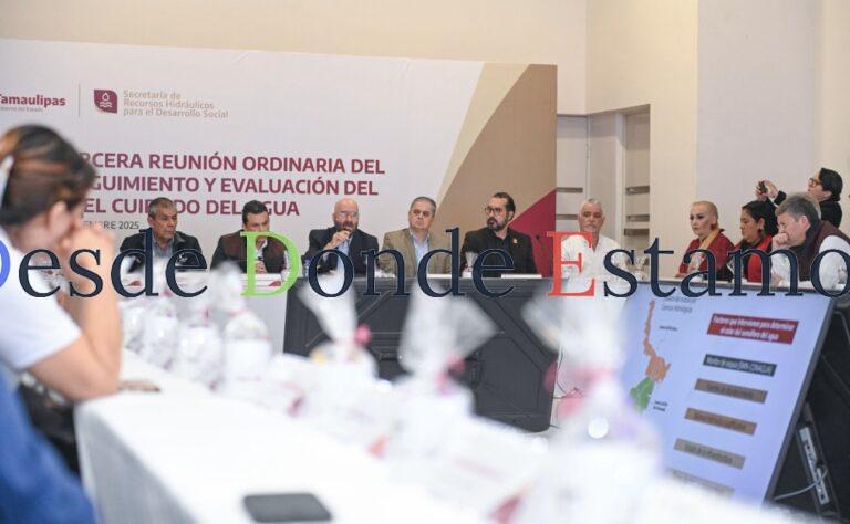 Preside alcalde de Victoria reunión de Semáforo del Cuidado del Agua