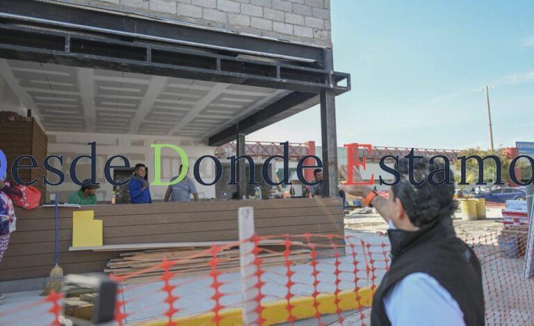 Supervisa alcalde avance de remodelación de central de autobuses de Victoria