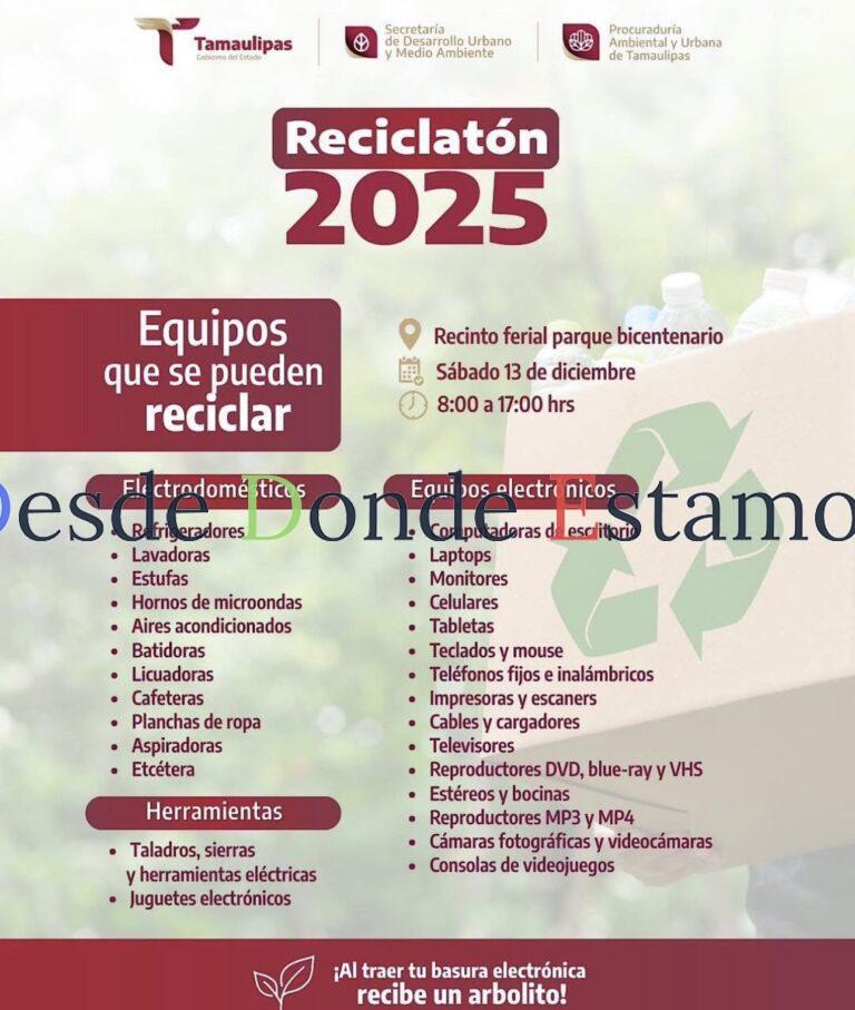 Activa SEDUMA el Reciclatón 2025 para transformar residuos en esperanza