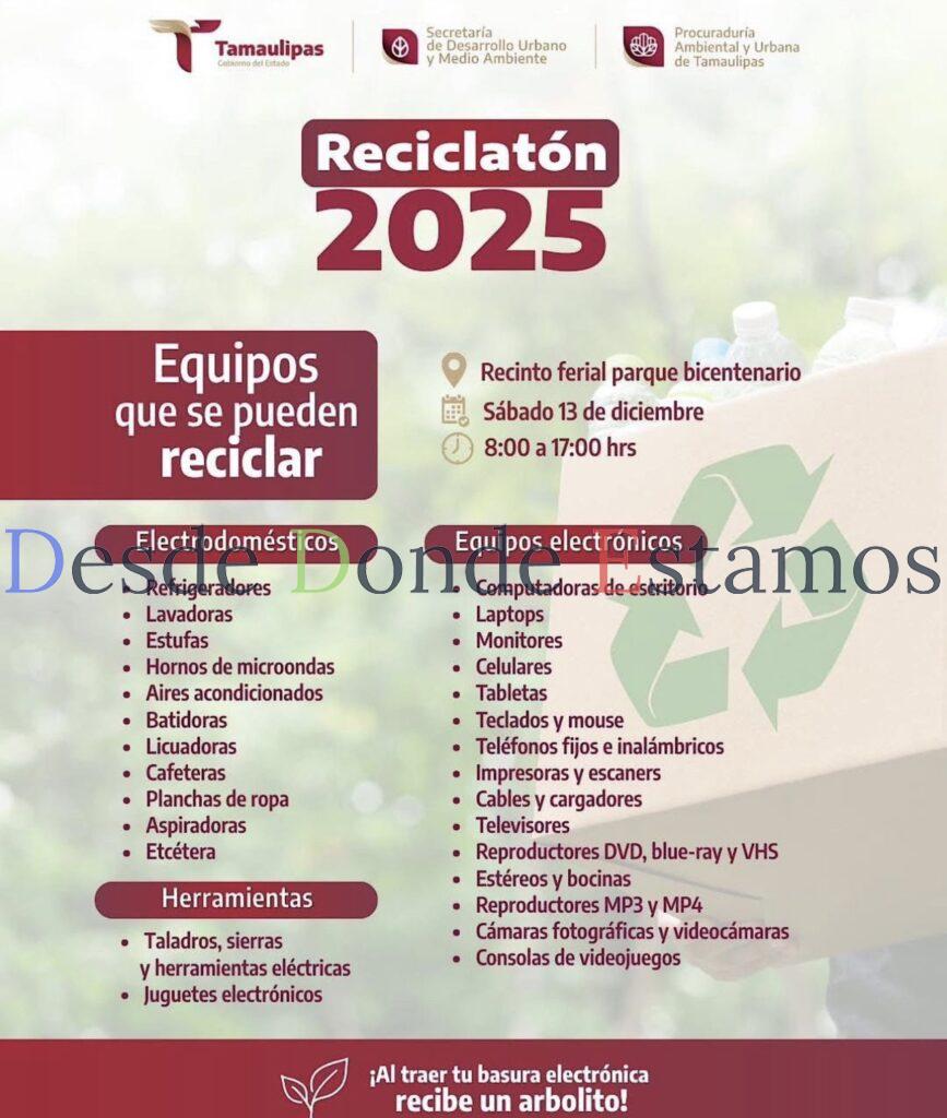 Activa SEDUMA el Reciclatón 2025 para transformar residuos en esperanza