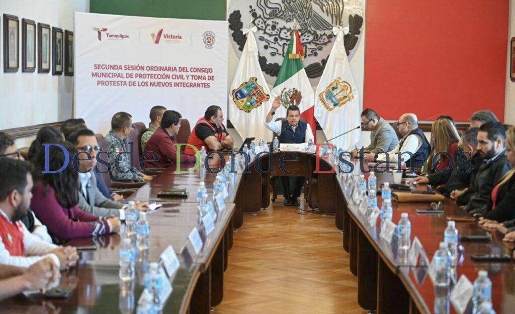 Preside Lalo Gattás sesión del Consejo Municipal de Protección Civil