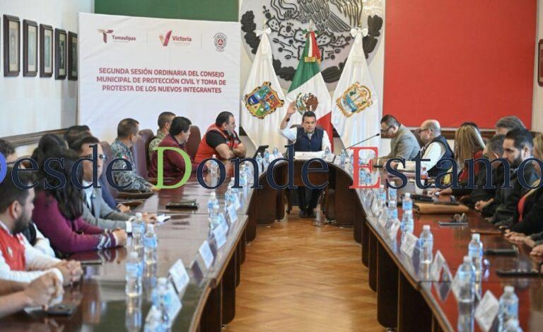 Preside Lalo Gattás sesión del Consejo Municipal de Protección Civil
