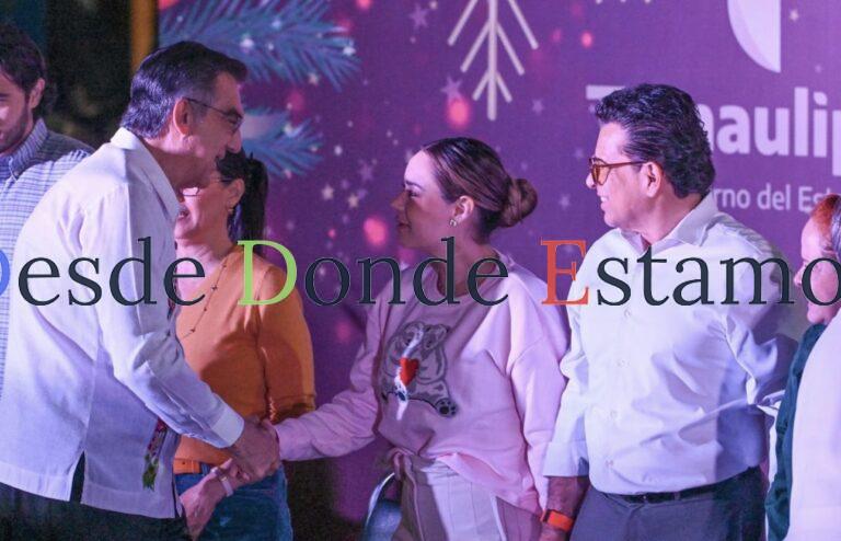 Con desfile navideño, disfrutan familias victorenses en el 17 Te Quiero Más