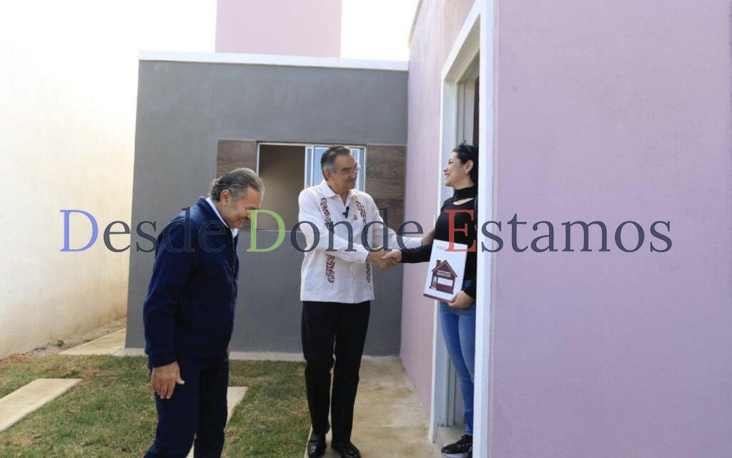 Entrega INFONAVIT viviendas del Bienestar a familias tamaulipecas