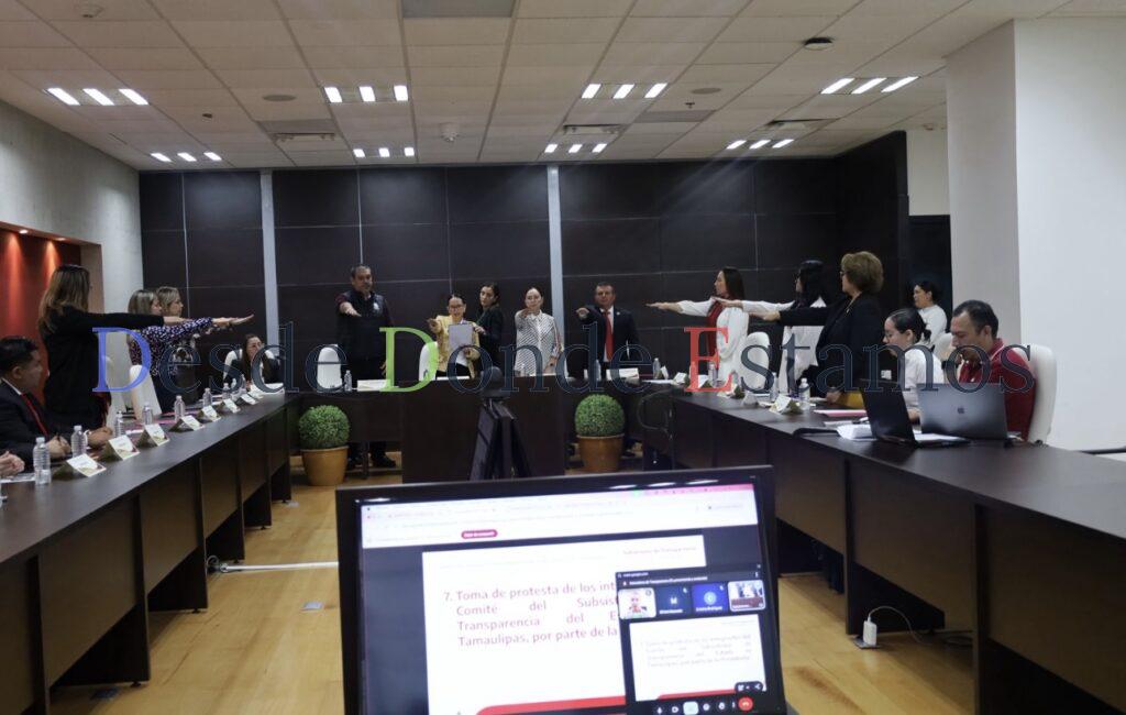 Instala Tamaulipas el Comité del Subsistema de Transparencia