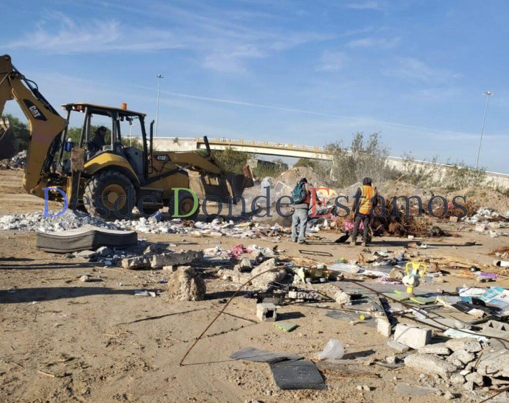 Limpia Servicios Públicos Primarios tiradero clandestino