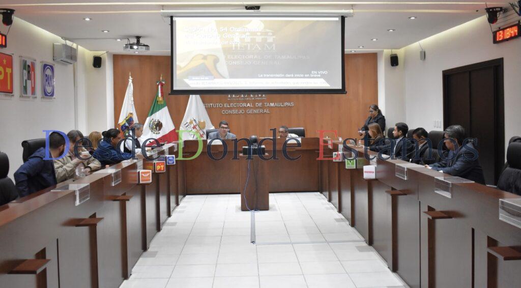 Presentan Consejerías del IETAM informes correspondientes a diciembre