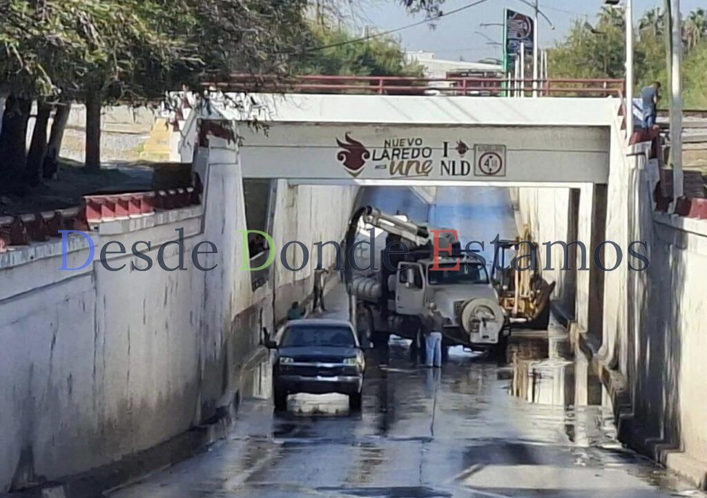 Realizan desasolve en Puente desnivel Anáhuac