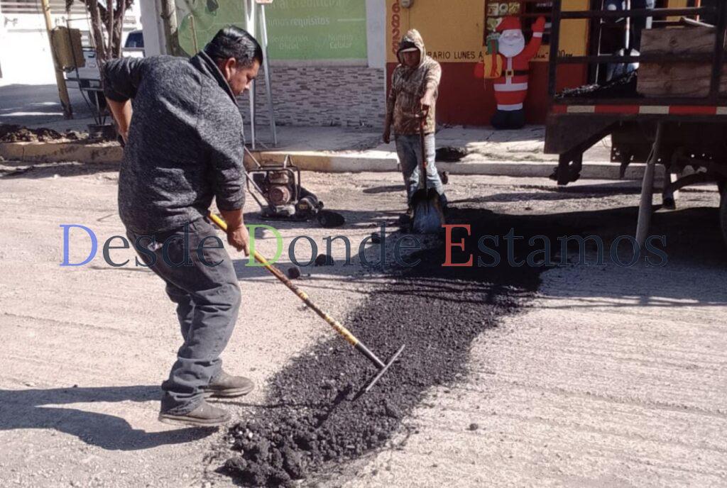 Repara Municipio daños por lluvia en avenida 27 para programar pavimentación