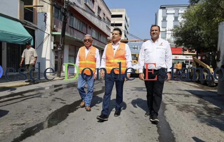 Supervisa Gattás trabajos de Bacheo en el 9 Matamoros