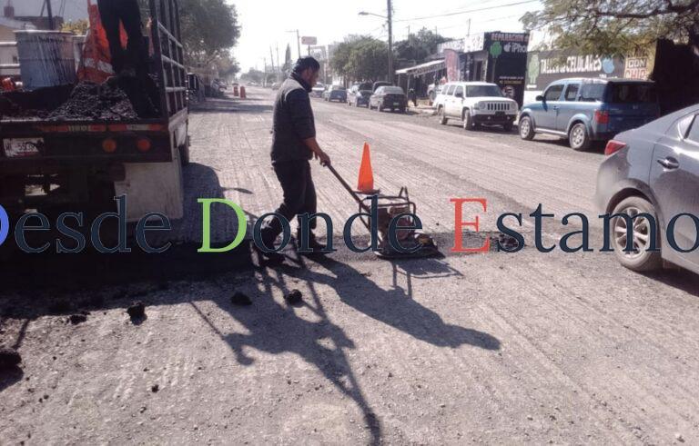Repara Municipio daños por lluvia en avenida 27 para programar pavimentación