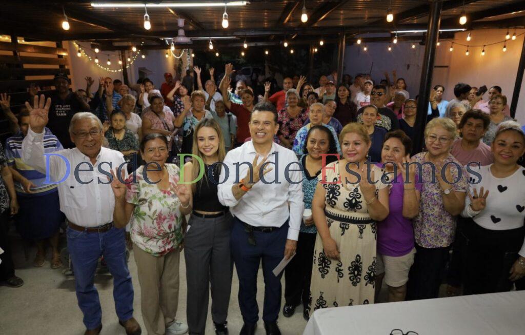 Conviven Lalo y Lucy con familias de la Miguel Alemán